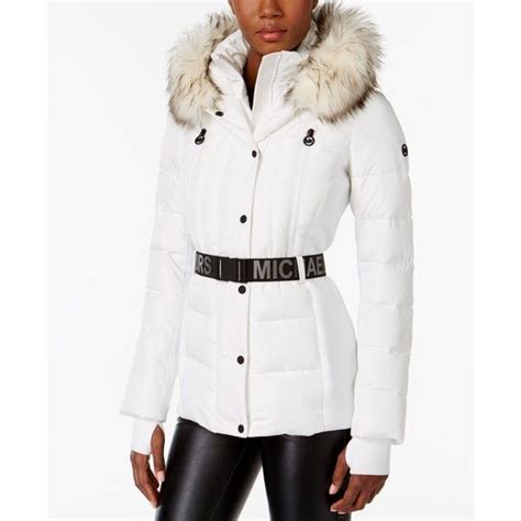 michael kors active fur trim jacket|Michael Michael Kors Women's Active Puffer Jacket w/ .